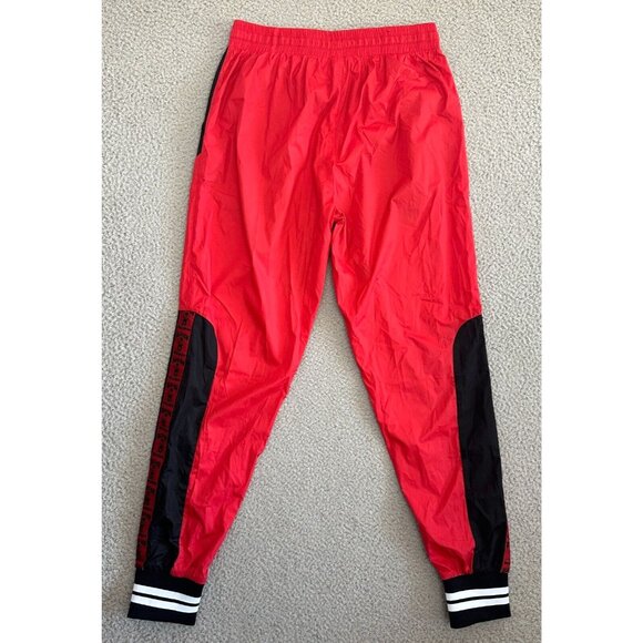 Death Road Records Track Suit Nylon Windbreaker Parachute Red Black Hooded - Picture 4 of 16